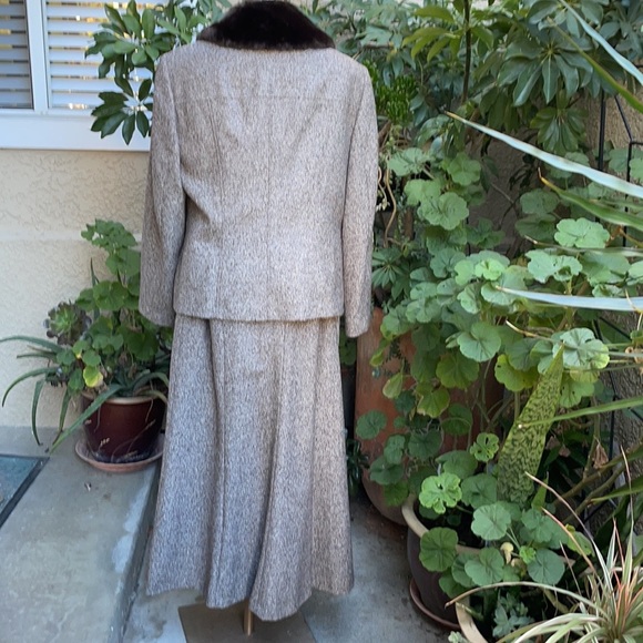 New Brown/white Gerry Weber wool skirt - Picture 10 of 10